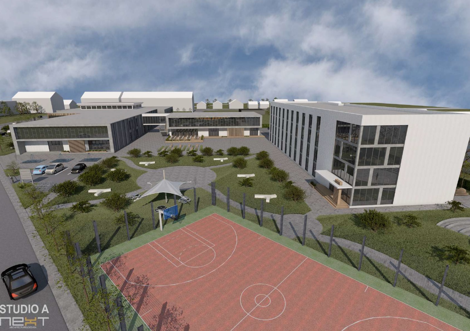 Începe organizarea de șantier pentru campusul dual de pe Dumbrăvii. Demararea lucrărilor așteaptă după guvern. „Va fi un record dacă finalizăm până în august 2026”
