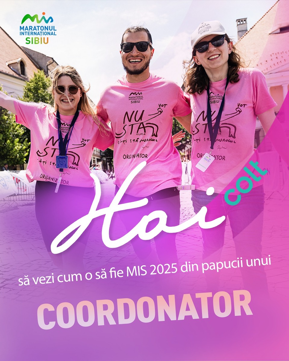 CALL PENTRU VOLUNTARI la Maratonul Internațional Sibiu 2025