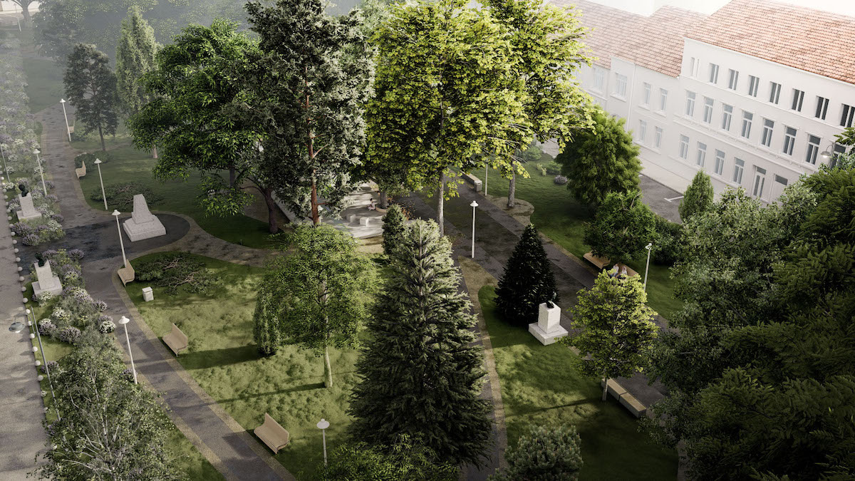 Modernizarea Parcului Astra: Comisia Monumentelor Istorice a „salvat” câțiva copaci și a condiționat stabilirea locațiilor pentru viitoarele statui