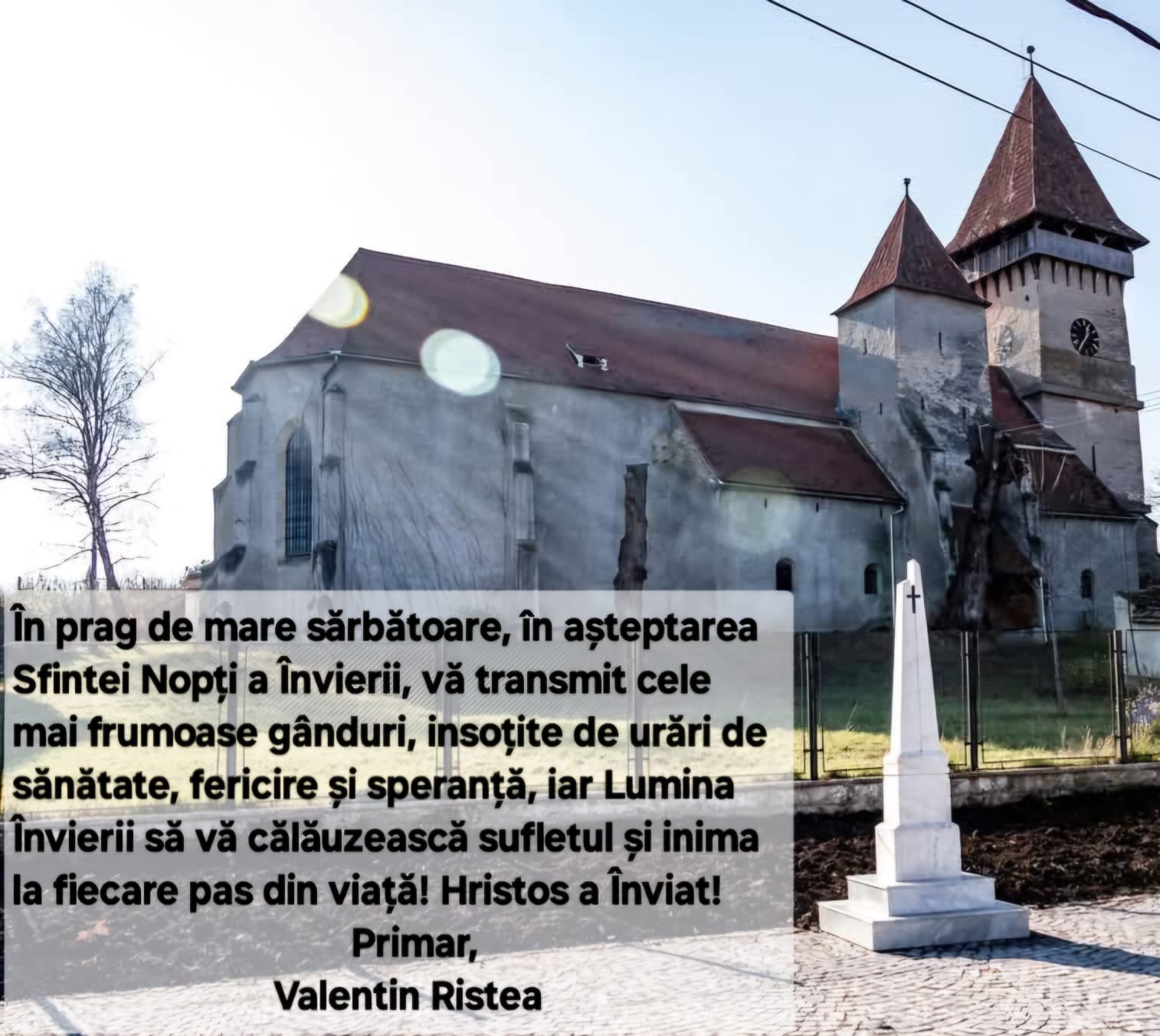 Mesajul de Paști din partea Primăriei Șura Mică