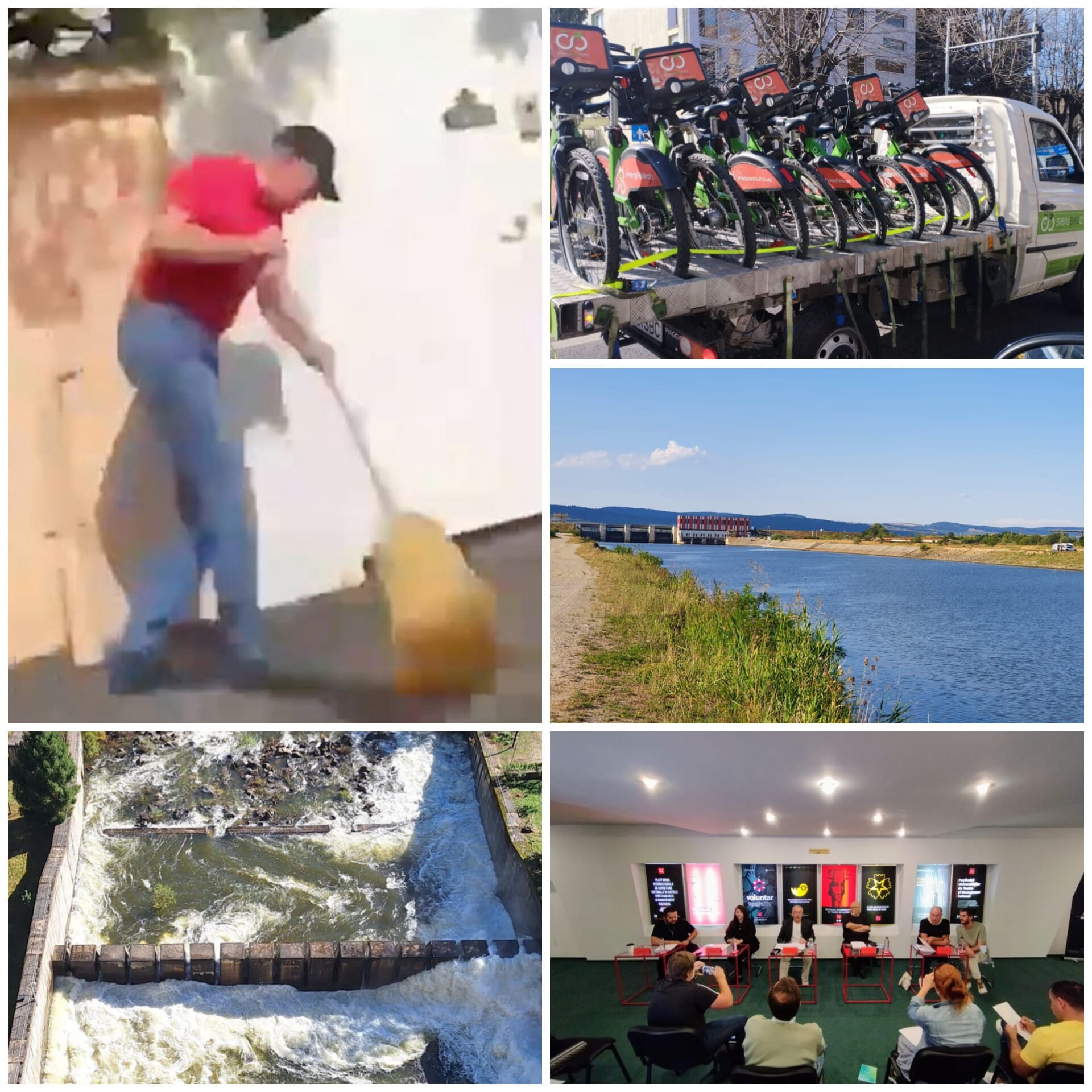 Când s-a apucat să măture Iohannis, Sibiul a rămas fără biciclete. Știrile zilei de vineri