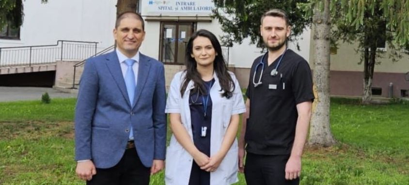 Iulia Oaida și Darius Dăncilă sunt noii medici specialiști în pneumologie care s-au alăturat echipei Spitalului TBC din Sibiu