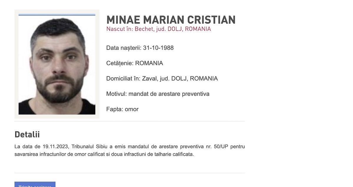 Unul dintre cei acuzați că l-au ucis pe Adrian Kreiner, condamnat într-un nou dosar. Marian - Cristian Minae e acuzat de trafic de migranți