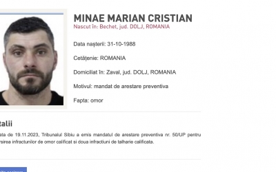 Unul dintre cei acuzați că l-au ucis pe Adrian Kreiner, condamnat într-un nou dosar. Marian - Cristian Minae e acuzat de trafic de migranți