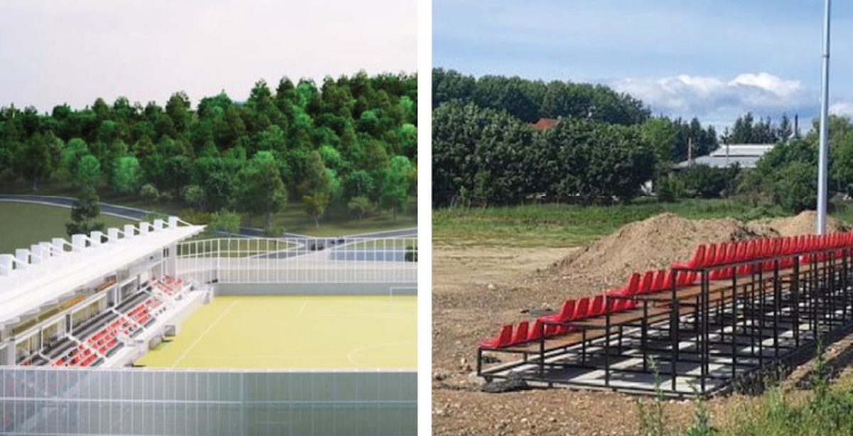 Noul stadion din Șelimbăr: după 4 ani de construcții nu există aproape nimic. ”CNI are datorii la constructor”
