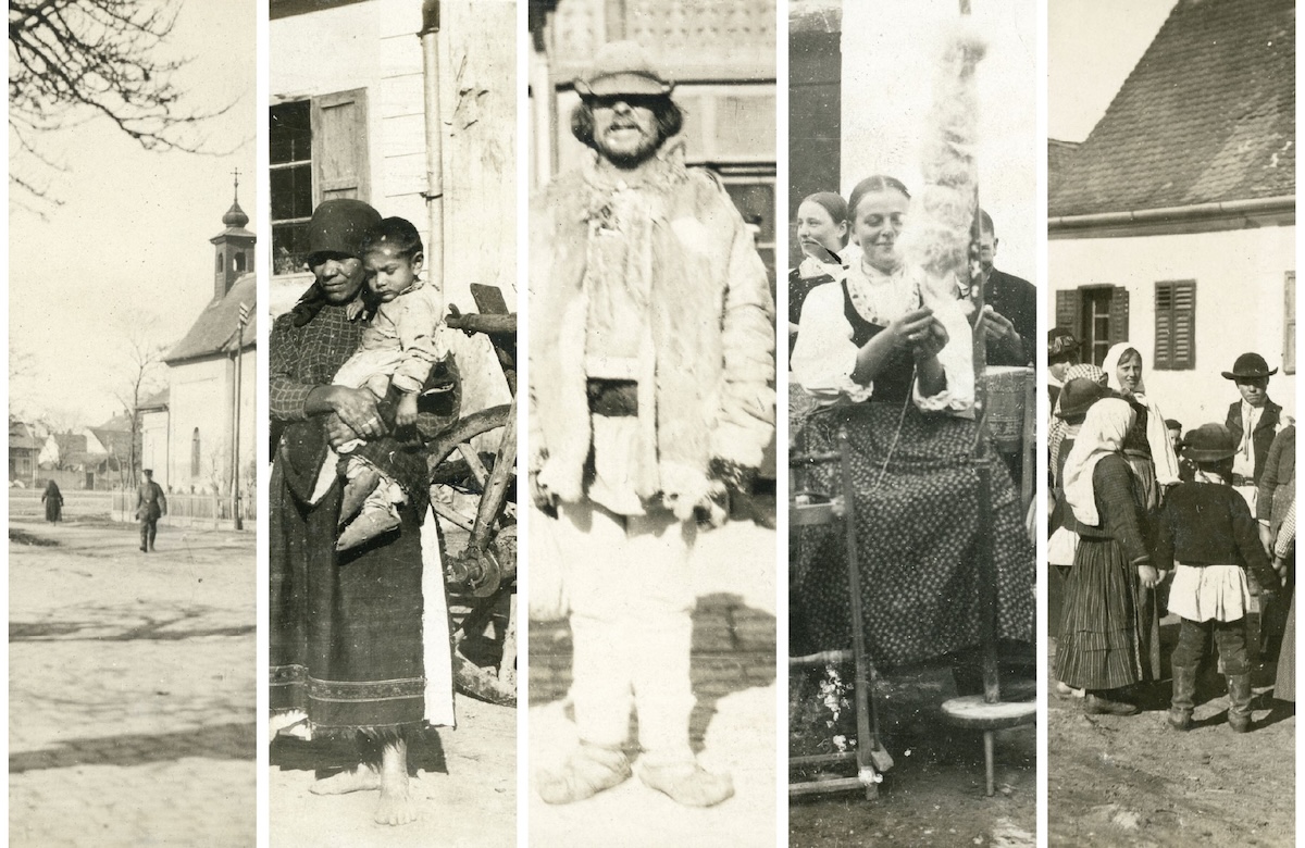 Fotografii regăsite ale Sibiului anilor 1916-1917. Români, sași, romi, copii la joacă și la școală. Imagine inedită cu fosta biserică de lângă gară