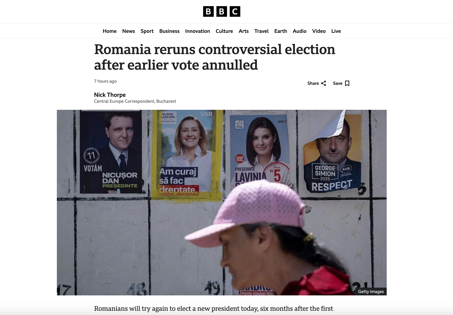 BBC: Rezultatul alegerilor prezidențiale este așteptat cu neliniște la Washington, Kiev și Moscova