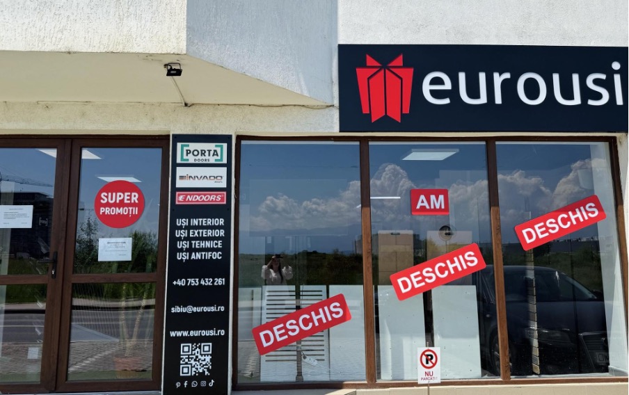Eurouși deschide oficial noul magazin în Sibiu pe 12 iunie, pe strada Doamna Stanca 13G