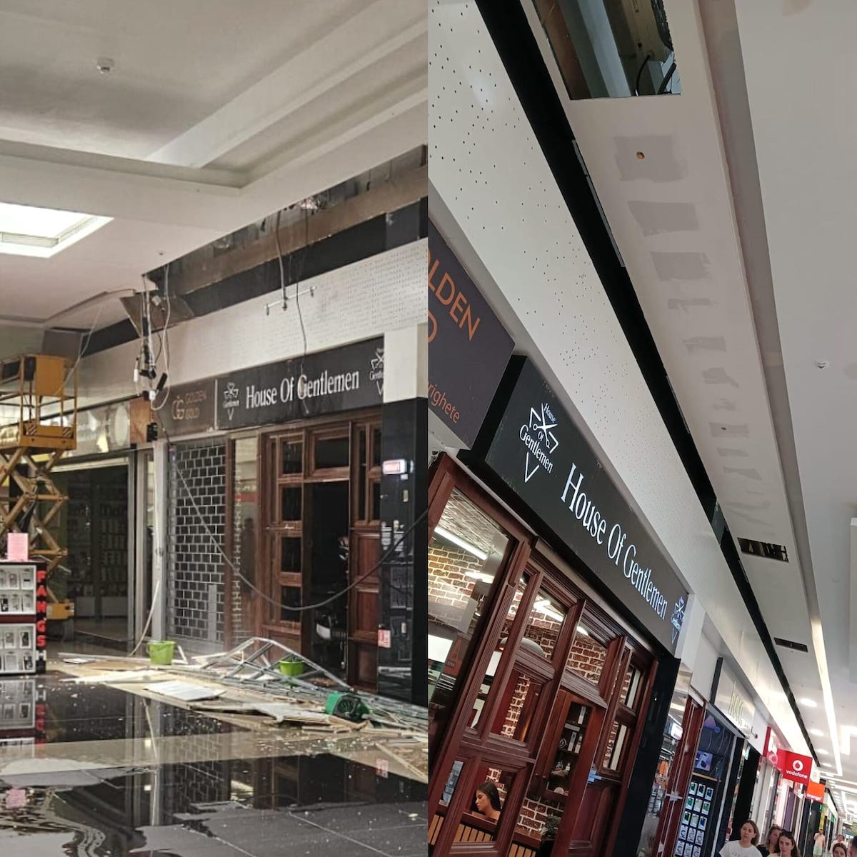 Shopping City Sibiu, amendat cu 30.000 de lei după prăbușirea tavanului. Amalia Cindrea: „Existau avertizări privind infiltrații”