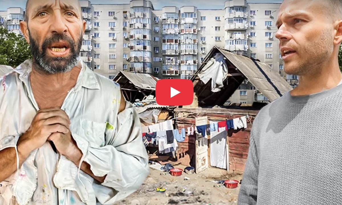 Rom bogat, rom sărac: un „YouTuber” cu peste 2 milioane de urmăritori a venit în Sibiu, în vizită la comunitățile de romi. „Aceasta este Uniunea Europeană în 2025”