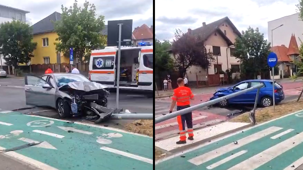 Tamponare pe Calea Dumbrăvii, fără victime