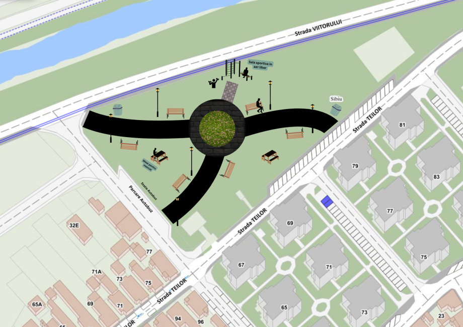 Petiția locuitorilor din cartierul Reșița are un prim efect: Primăria anunță că va analiza posibilitatea amplasării de mobilier urban – bănci și coșuri de gunoi