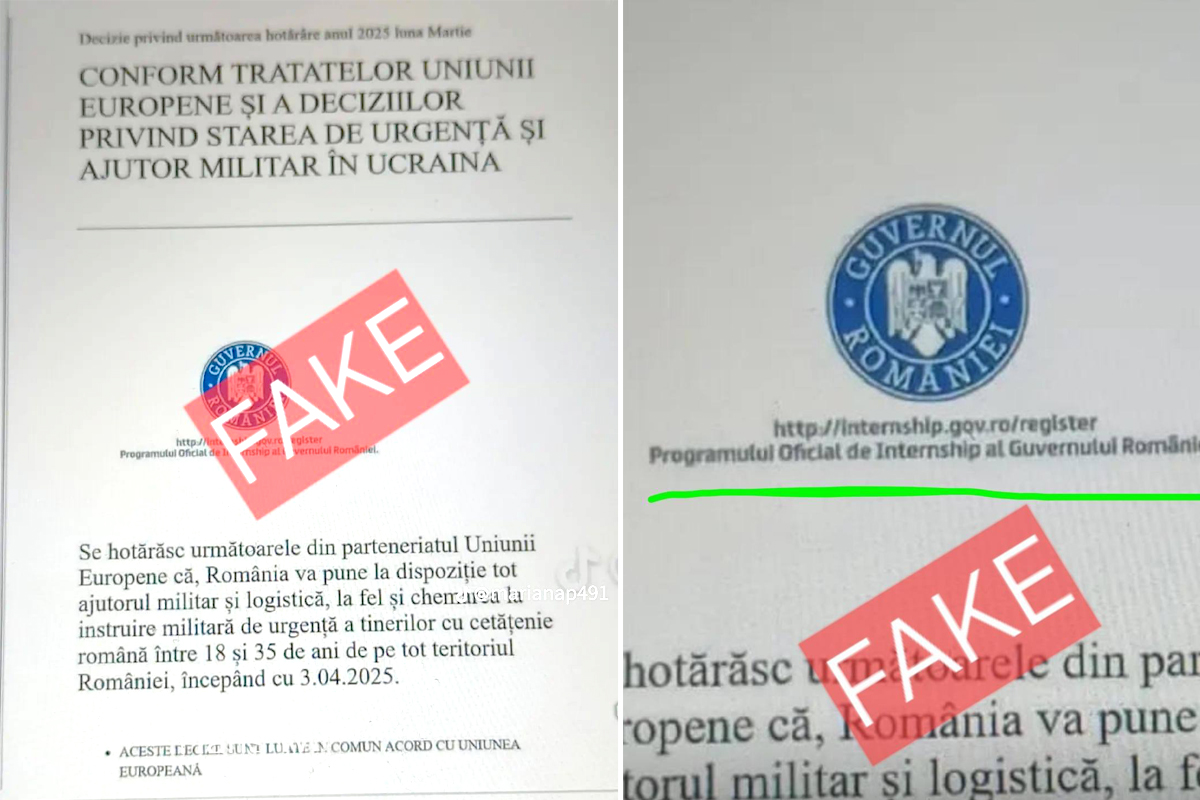 Informații false despre „participarea României la un conflict militar”