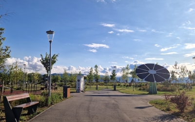 Umbră în parcul Belvedere: Primăria montează vele în cele mai aglomerate locuri, investiție de aproape 200.000 lei