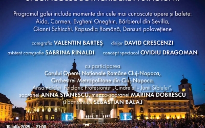 Peste 150 de artiști vor închide stagiunea Teatrului de Balet Sibiu, în Piața Mare