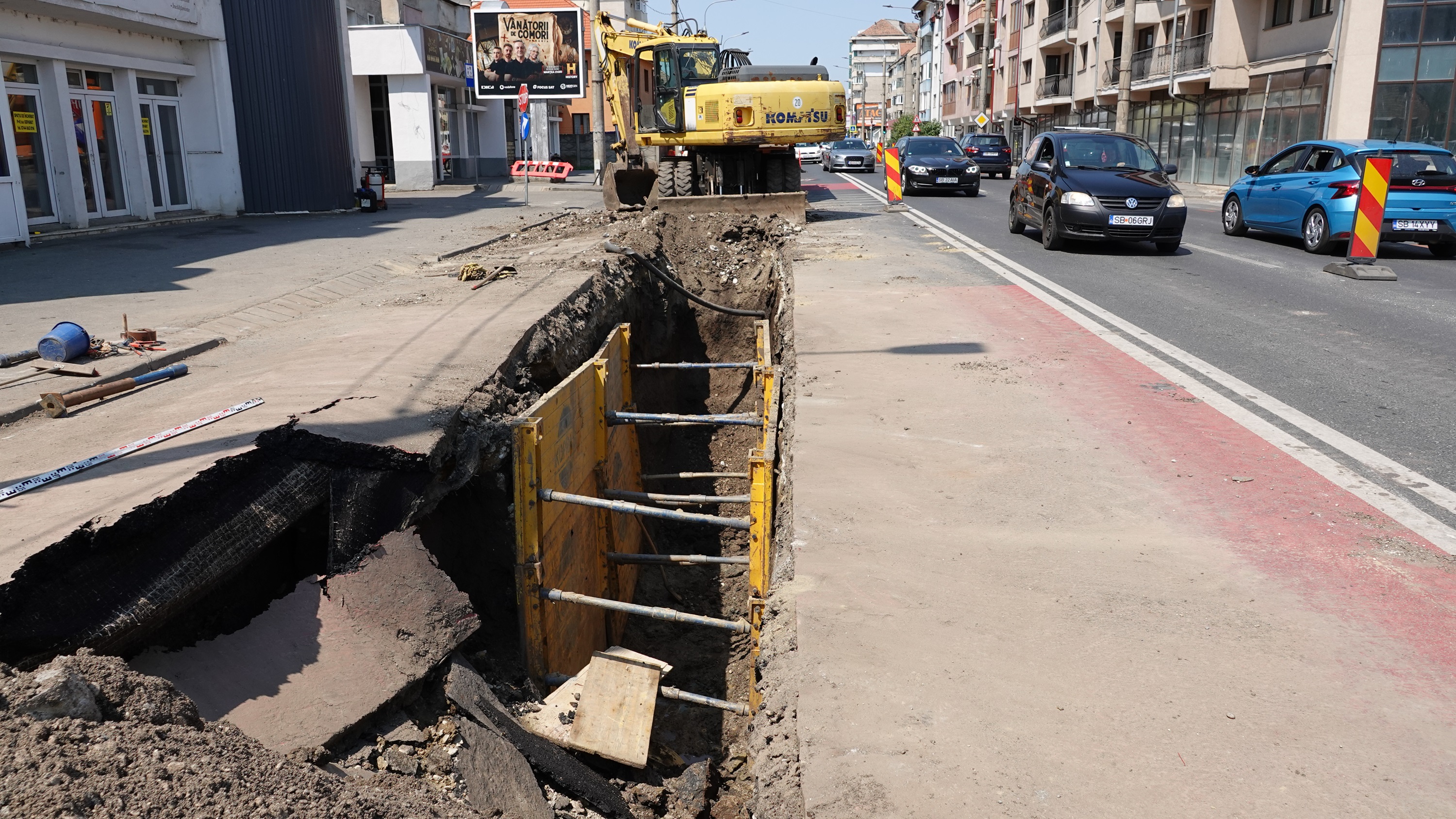 Lucrările la rețelele de apă și gaz: refacerea asfaltului afectat se poate realiza numai după finalizarea lucrărilor de pe întreaga stradă