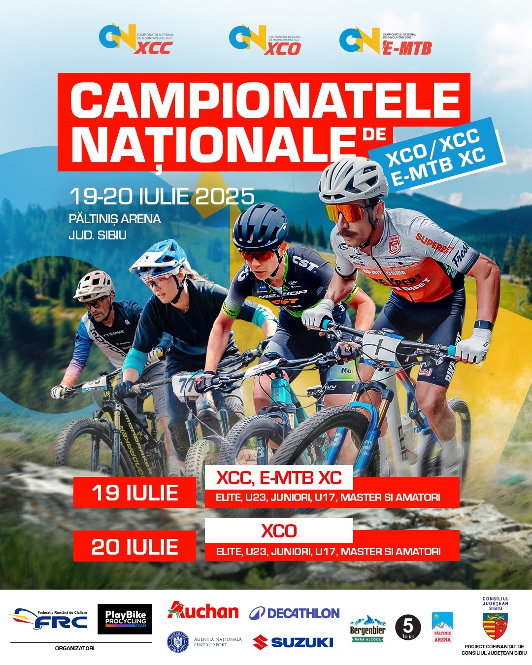 Păltiniș Arena: Peste 200 de rideri participă la Campionatele Naționale de Mountain Bike, la trei discipline. Sibiul are printre cei mai buni „electrici” din țară