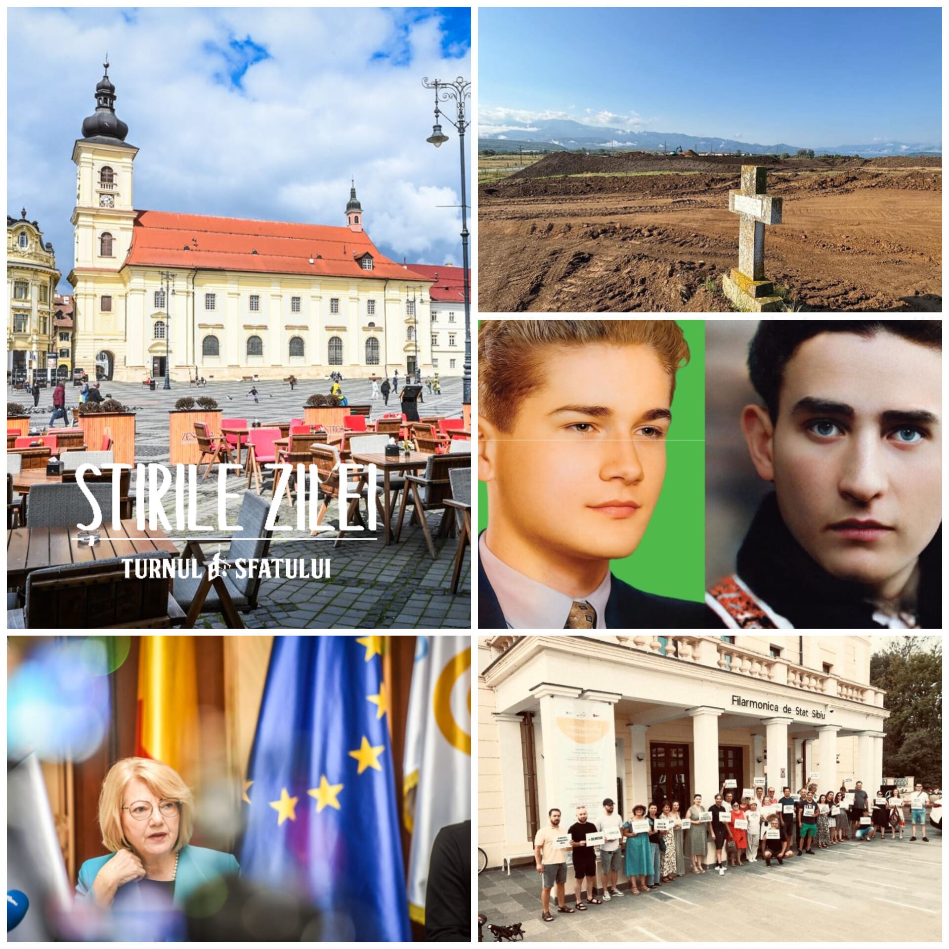 Știrile zilei: cum să aibă sibienii umbră-n Piața Mare, instanța a suspendat concedierile de la Filarmonică, primăriile își fac planul mai ales la plata salariilor, legionari promovați