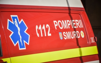 ACTUALIZARE Trafic reluat în Șura Mare. Un autoturism a luat foc. Nu sunt răniți