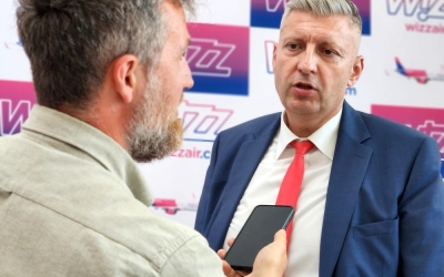 Directorul Aeroportului Sibiu, Marius Gîrdea: Rutele noi sunt pline undeva între 75 și 85 la sută, ceea ce eu zic că este foarte bine pentru început