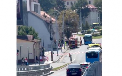 ACTUALIZARE Scurgere de gaz la o clădire din zona mall-ului. Trafic blocat