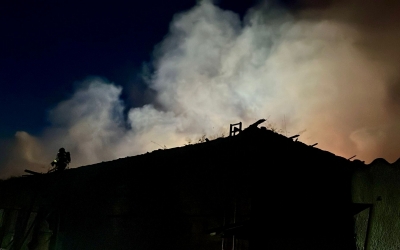Incendiu în Cisnădioara, izbucnit la o cabană
