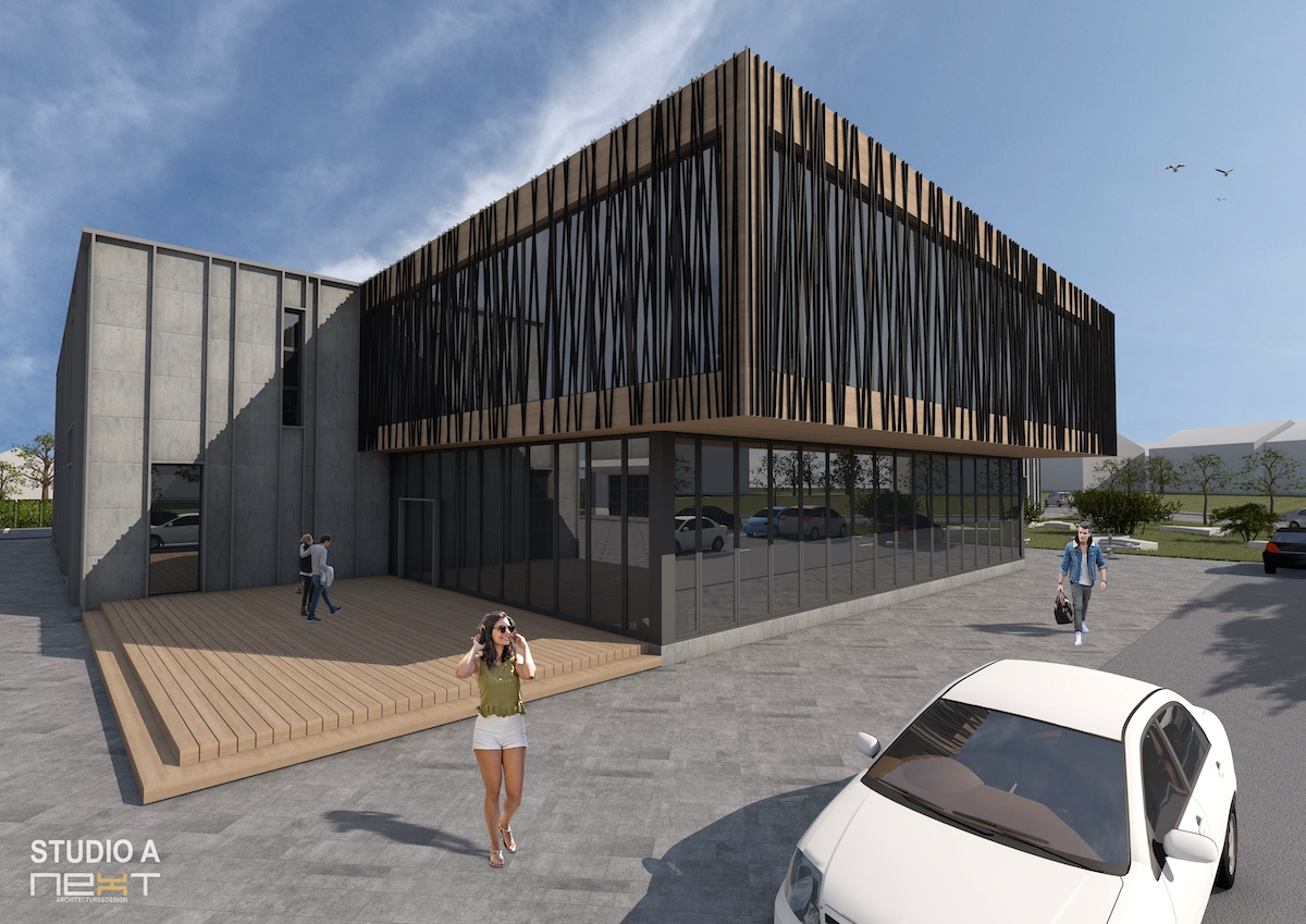 Lucrări pe timpul nopții la campusul construit de ULBS pe Calea Dumbrăvii. Se toarnă două plăci de beton elicopterizat