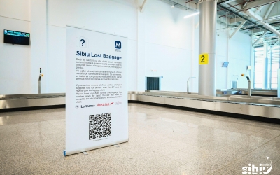 Nou pe Aeroportul Sibiu: Pasagerii pot completa online un formular pentru raportarea bagajelor pierdute sau întârziate