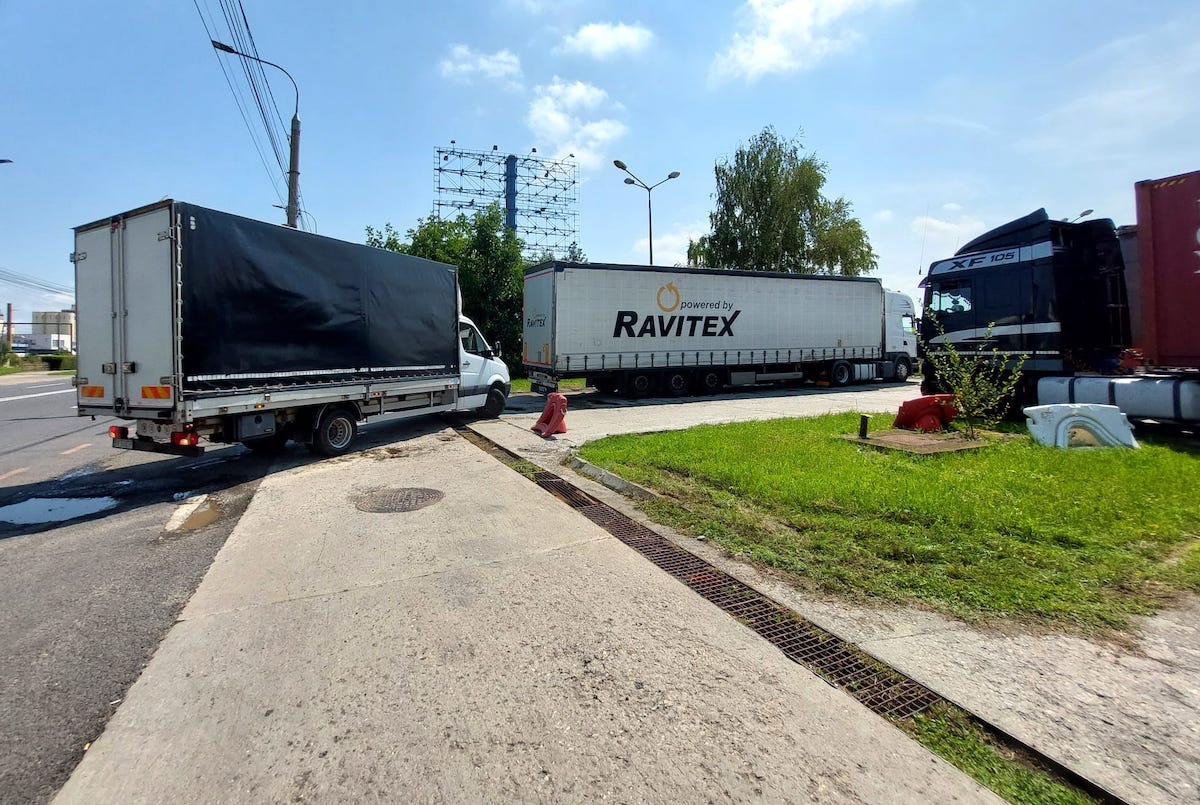 TIR-uri blocate în vama din Sibiu
