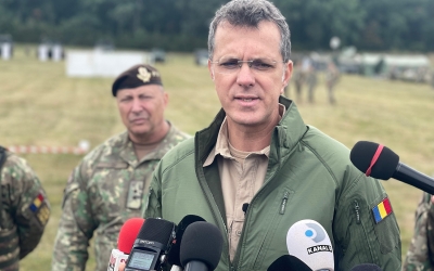 Actualizare. Moșteanu, la exercițiul de mobilizare de la Sibiu: Îl rog pe fiecare român care vede un filmuleț cu un titlu spectaculos, că începe războiul, să își pună întrebări, să verifice și să folosească gândirea critică