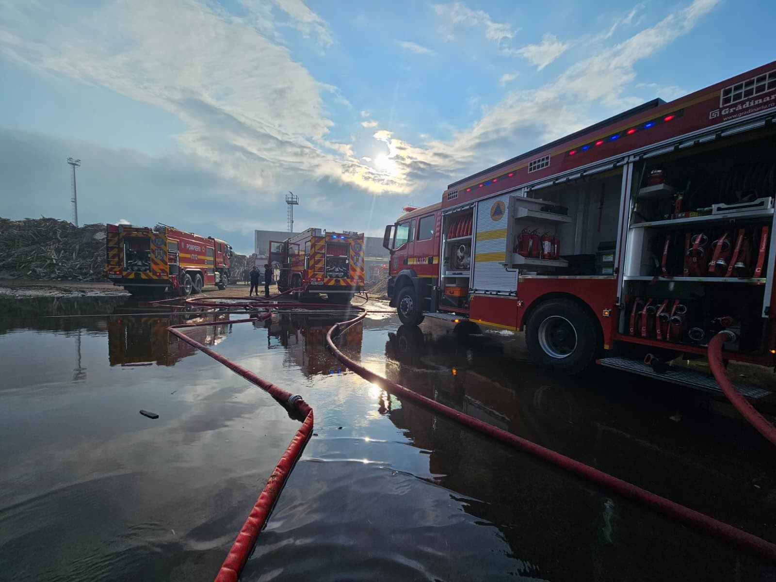 Cauza incendiului de la Kronospan a fost producerea de scântei mecanice