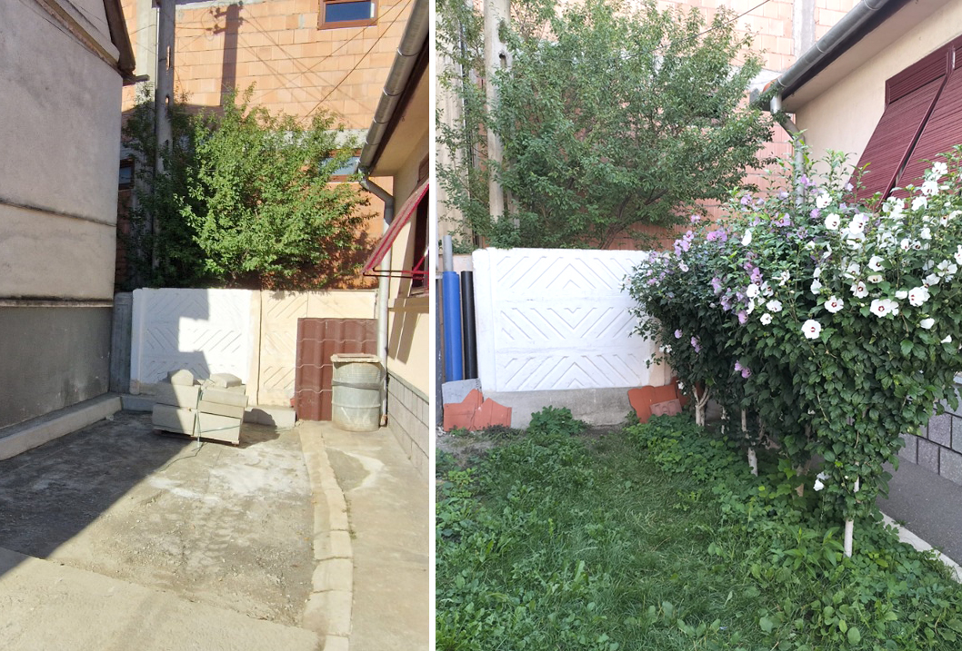 Sibiancă: ”Primăria a venit și ne-a betonat micul spațiu verde din fața casei”. Reacția oficialilor primăriei