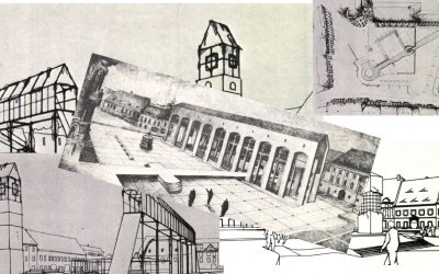 FOTO Un fost arhitect șef al Madridului a salvat Piața Mare a Sibiului. În anii 80 s-a dorit construirea aici a sediul Partidului Comunist. Cum trebuia să arate centrul Sibiului