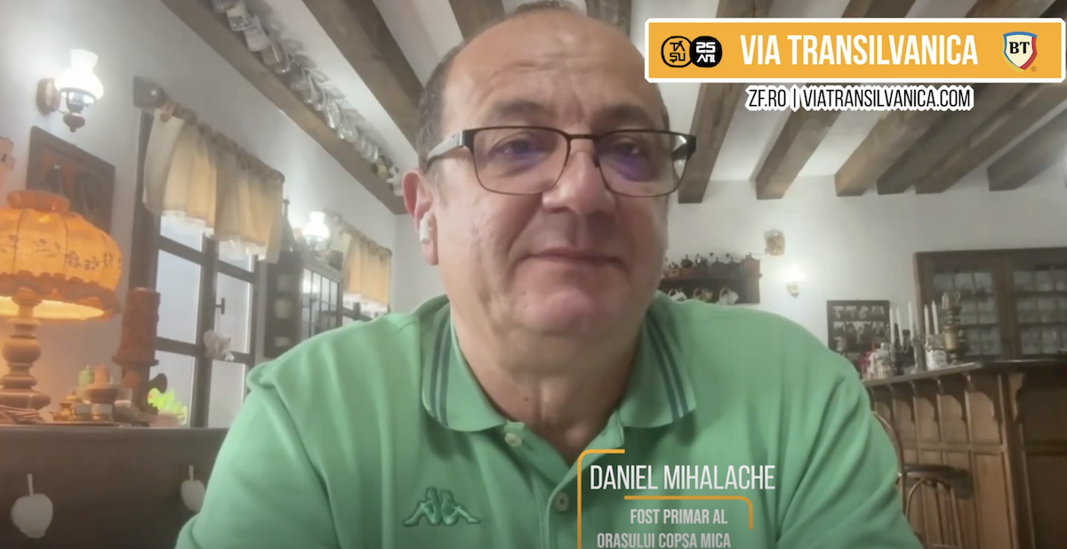 Daniel Tudor Mihalache, fostul primar al orașului Copșa Mică, despre Via Transilvanica: Acest drum ne-au unit cu oaspeții noștri. Cei mai mulți sunt români, din orașe precum București, Iași, Timișoara