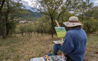 Atelier de pictură  gratuit, duminică, la Cașolț. „Arta nu are vârstă, iar noi propunem, pe lângă hrănirea acestei pasiuni, o zi de relaxare în natură”