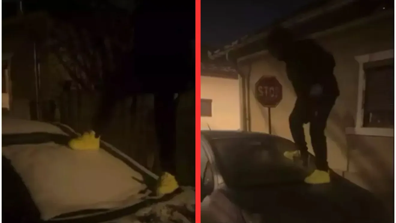 Un tânăr de 16 ani, din Mehedinți, s-a apucat să spargă parbize de mașini în urma unei provocări pe Tik Tok