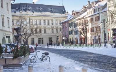 Cod galben de ger până miercuri, la Sibiu. Meteorologii anunță temperaturi minime între -13 și -6 grade