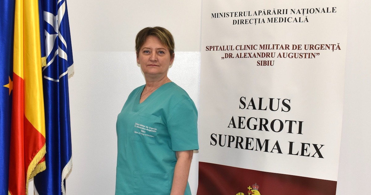 Maria-Daniela Cihodaru, 27 de ani de activitate în cadrul Spitalului Clinic Militar de Urgență „Dr. Alexandru Augustin” Sibiu
