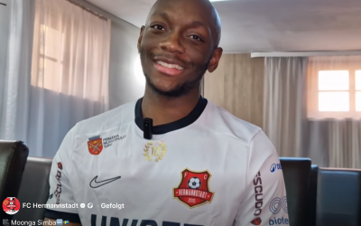 Jucător nou la FC Hermannstadt: Moonga Simba vine din liga a doua suedeză. „Îmi place să driblez, să ajut colegii să își creeze ocazii”