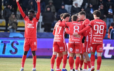 3 goluri în 7 minute: FC Hermannstadt a învins Unirea Slobozia cu 3 la 2. Dorinel Munteanu: „Eu cred că am depășit acea stare de blocaj”
