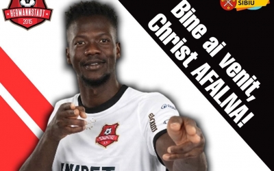 Christ Afalna, noua achiziție a lui Hermannstadt pentru un sezon și jumătate