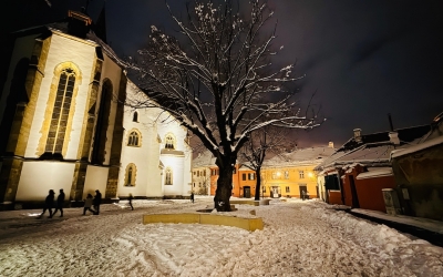 Va ninge iar la noapte. Temperaturi între -3 și 5 grade, miercuri, la Sibiu