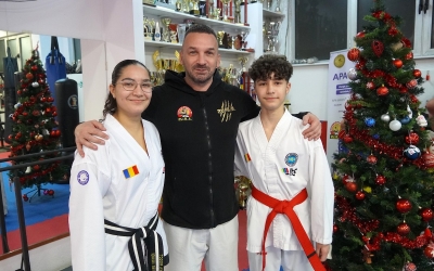 Antonia și Paul Todor, doi copii de preot din Sibiu, sunt campioni la taekwon-do și premianți la învățătură. „Tatăl nostru a făcut judo la un moment dat și ne-a încurajat să facem și noi sport”