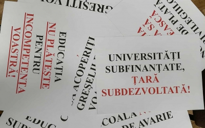 Memoriul pe care profesorii de la ULBS îl vor înmâna azi prefectului: „Universitatea, victima colaterală a unor politici fiscale greșite. Parlamentarii sibieni să își asume responsabilitatea”