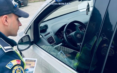 4 ore de acțiune a polițiștilor pe DN 7: aproape 90 de sancțiuni, cele mai multe pentru depășirea vitezei legale