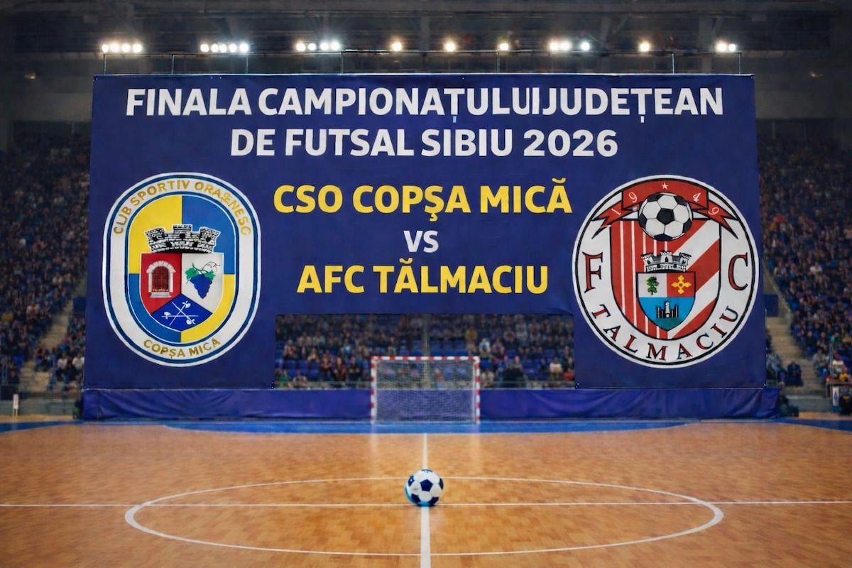 CSO Copșa Mică și AFC Tălmaciu Futsal joacă sâmbătă în Finala Campionatului Județean de Futsal