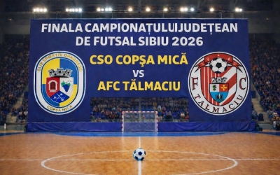 CSO Copșa Mică și AFC Tălmaciu Futsal joacă sâmbătă în Finala Campionatului Județean de Futsal