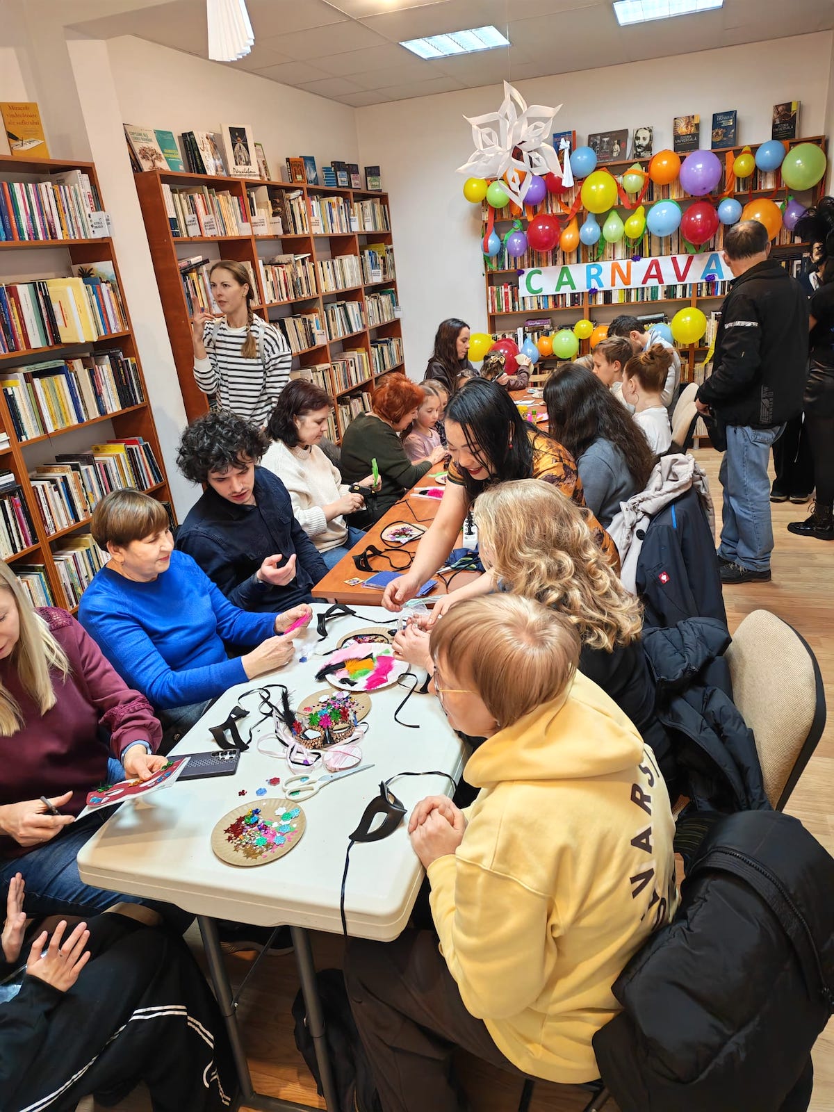 Activitate dedicată integrării migranților, organizată la Filiala Bâlea A Bibliotecii Astra în cadrul proiectului european LiBri