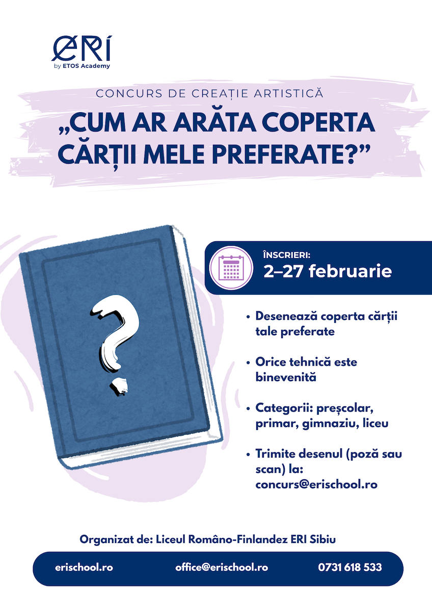 Concurs - „Cum ar arăta coperta cărții mele preferate?”