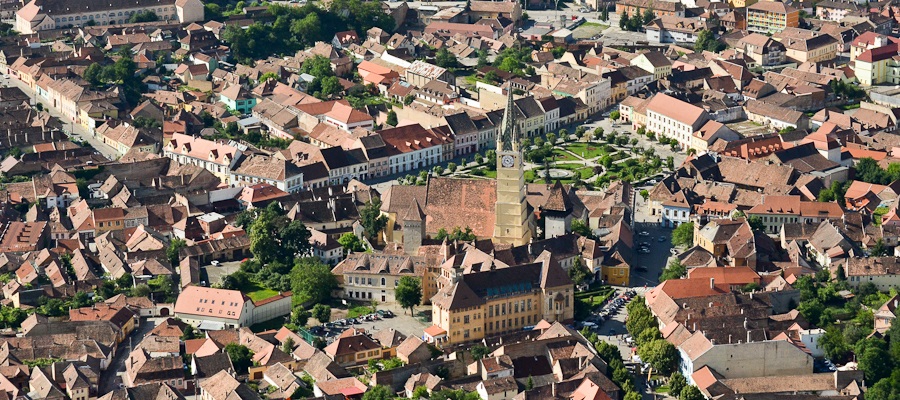 obiective turistice Mediaș panorama oraș